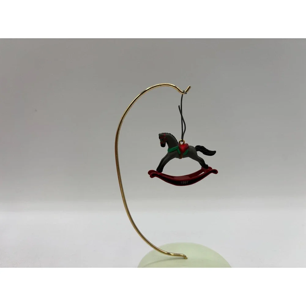 Hallmark Keepsake Ornament 1997 Miniature Rocking Horse 10th in Series Vintage
